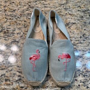 Soludos Women's Flamingo Espadrilles - Light Blue